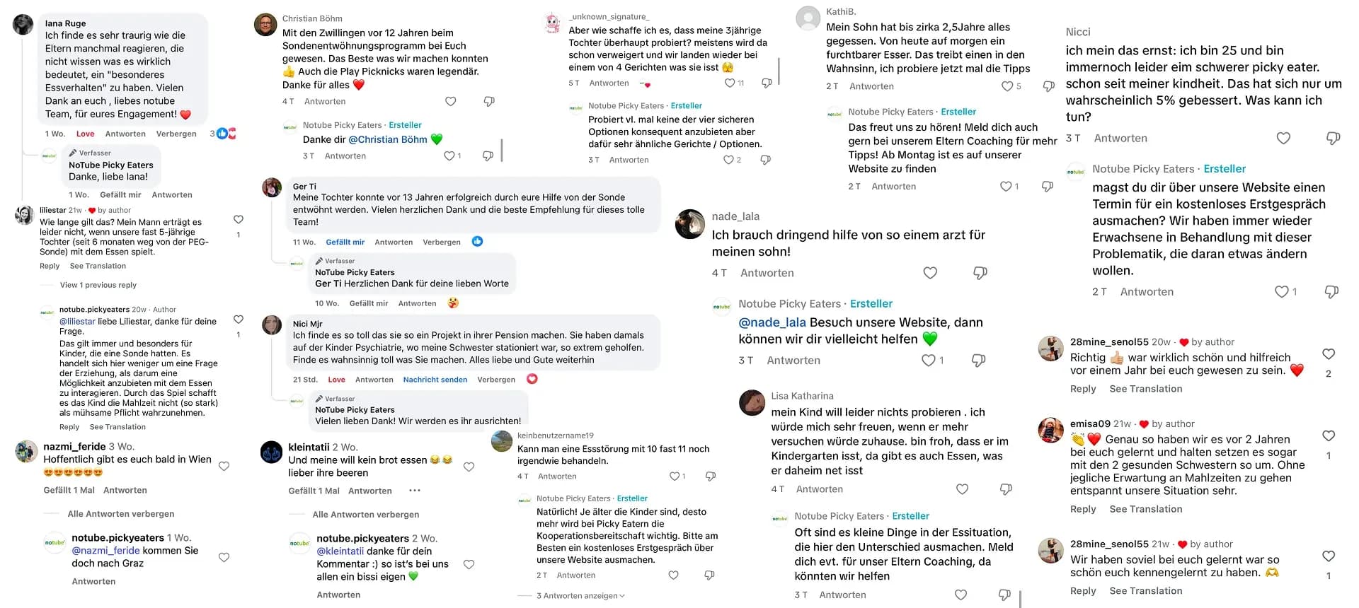 Kommentare der notube community